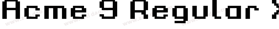 Acme 9 Regular Xtnd字体转换
